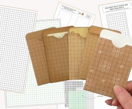 grid paper kit junk journal ideas